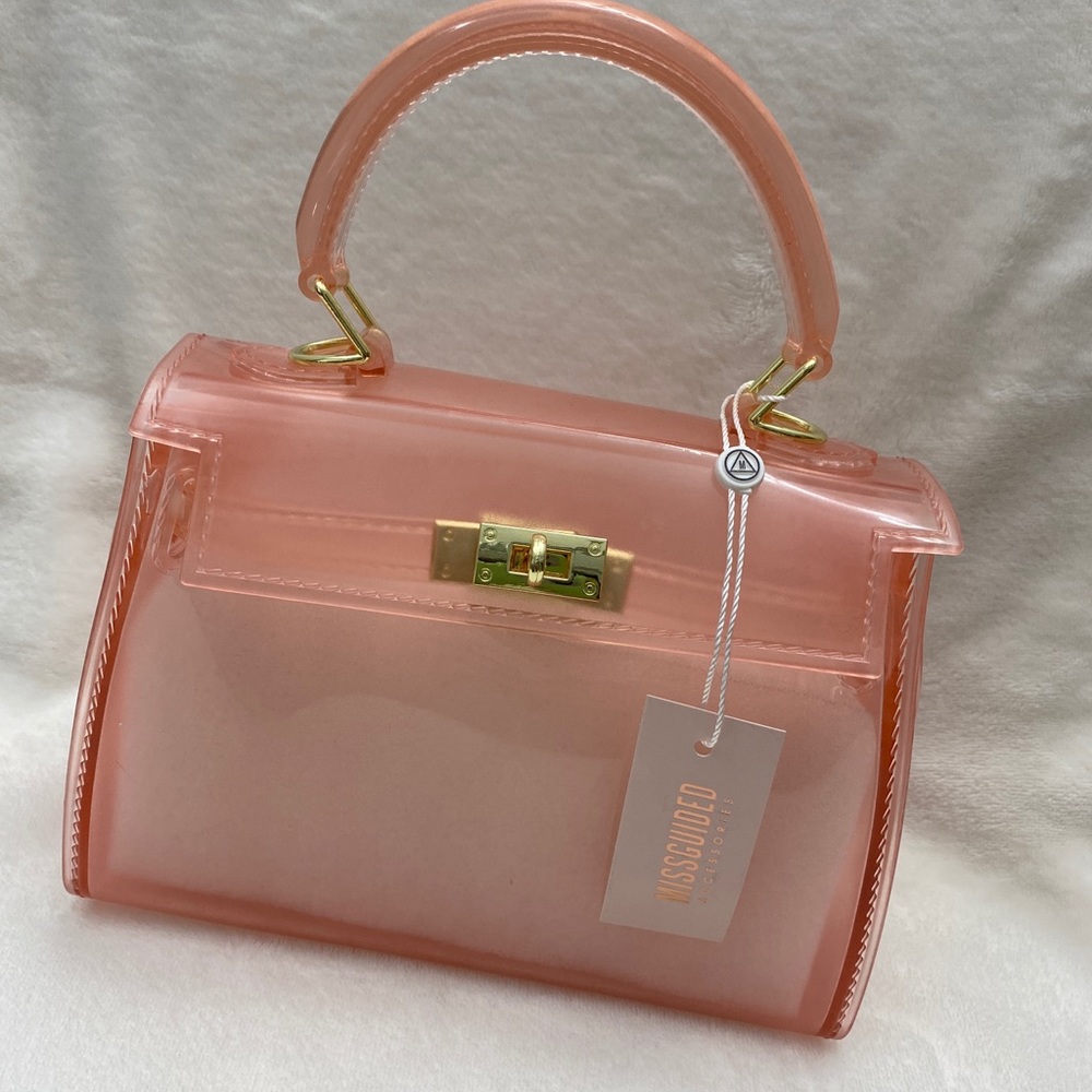 Clear Pink Satchel